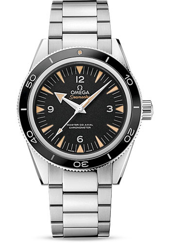 Omega Seamaster 300 Omega Master Co-Axial Watch - 41 mm Brushed And Polished Steel Case - Unidirectional Bezel - Black Dial