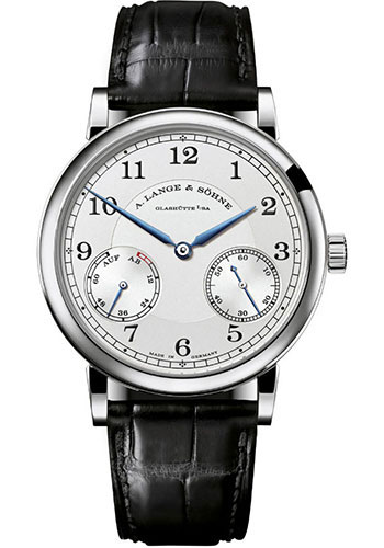 A. Lange & Söhne 1815 Up Down Watch - 39mm White Gold Case - Silver Dial - Black Alligator Strap