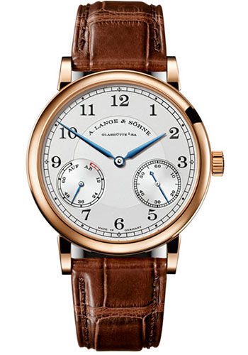 A. Lange & Söhne 1815 Up/Down Watch - 39mm Pink Gold Case - Silver Dial - Brown Alligator Strap