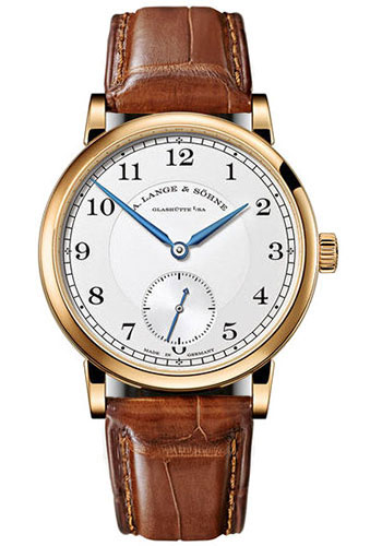 A. Lange & Söhne 1815 Watch - 38.5mm Yellow Gold Case - Silver Dial - Brown Alligator Strap
