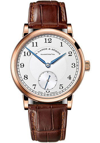 A. Lange & Söhne 1815 Manual Wind Watch - 38.5mm Rose Gold Case - Silver Dial - Brown Alligator Strap