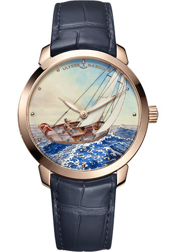 Ulysse Nardin Classico Manara Manufacture 40 mm - Rose Gold Case - Manara 1 Dial - Leather Strap