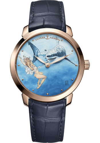 Ulysse Nardin Classico Manara Manufacture 40 mm - Rose Gold Case - Manara 4 Dial - Leather Strap