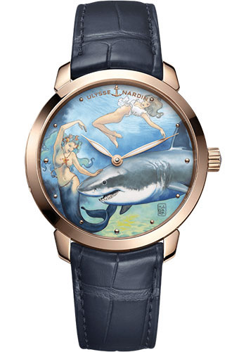 Ulysse Nardin Classico Manara Manufacture 40 mm - Rose Gold Case - Manara 9 Dial - Leather Strap