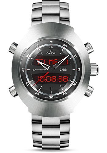 Omega Speedmaster Spacemaster Z-33 Chronograph Watch - 43 x 53 mm Titanium Case - Black Dial