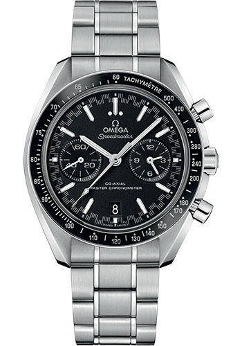 Omega Speedmaster Racing Co-Axial Master Chronograph Watch - 44.25 mm Steel Case - Black Ceramic Bezel - Black Dial