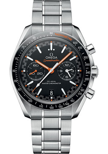 Omega Speedmaster Racing Co-Axial Master Chronograph Watch - 44.25 mm Steel Case - Black Ceramic Bezel - Matt Black Dial