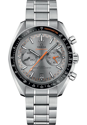 Omega Speedmaster Racing Co-Axial Master Chronograph Watch - 44.25 mm Steel Case - Black Ceramic Bezel - Sun Brushed Grey Dial
