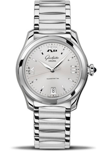 Glashütte Original Lady Serenade - Steel Case - Silver Dial - Bracelet