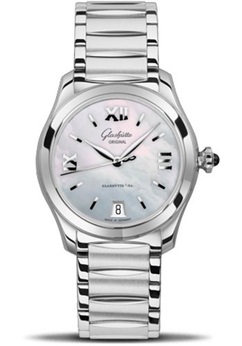 Glashütte Original Lady Serenade - Steel Case - Mother-Of-Pearl Silver Dial - Bracelet
