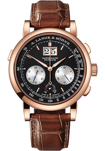A. Lange & Söhne Datograph Up/Down Watch - 41mm Pink Gold Case - Solid Silver Dial