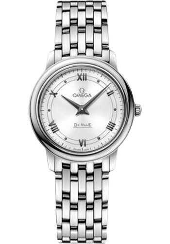 Omega De Ville Prestige Quartz Watch - 27.4 mm Steel Case - White Dial