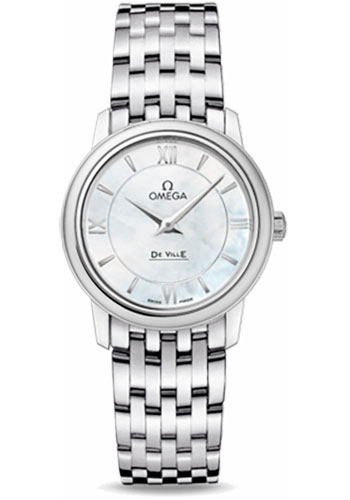 Omega De Ville Prestige Quartz Watch - 27.4 mm Steel Case - Mother-Of-Pearl Dial