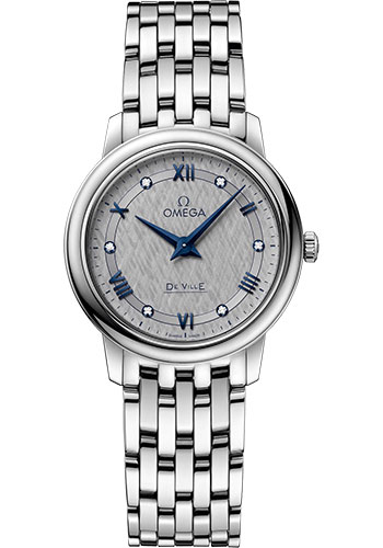 Omega De Ville Prestige Quartz Watch - 27.4 mm Steel Case - Grey Dial