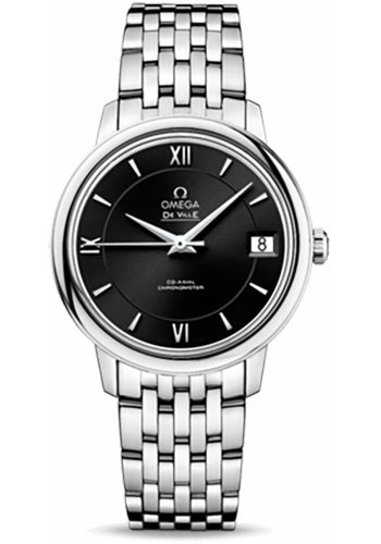 Omega De Ville Prestige Co-Axial Watch - 32.7 mm Steel Case - Black Dial