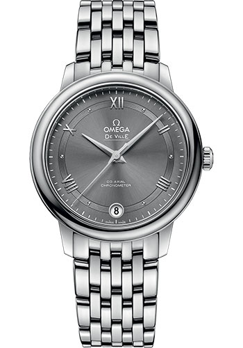 Omega De Ville Prestige Co-Axial Watch - 32.7 mm Steel Case - Grey Dial
