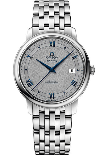 Omega De Ville Prestige Co-Axial Watch - 39.5 mm Steel Case - Grey Dial