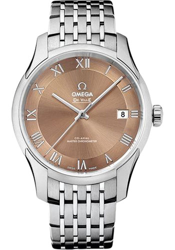 Omega De Ville Hour Vision Co-Axial Master Chronometer Watch - 41 mm Steel Case - Two-Zone Bronze Dial