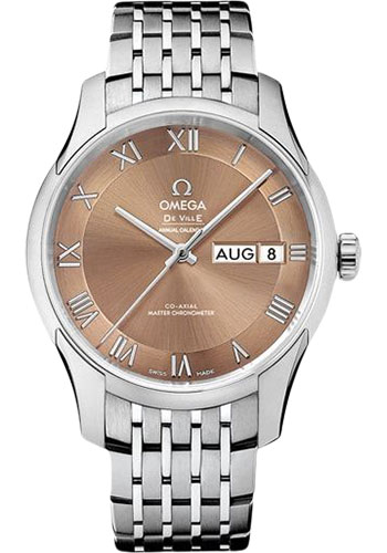 Omega De Ville Hour Vision Co-Axial Master Chronometer Annual Calendar Watch - 41 mm Steel Case - Two-Zone Bronze Dial