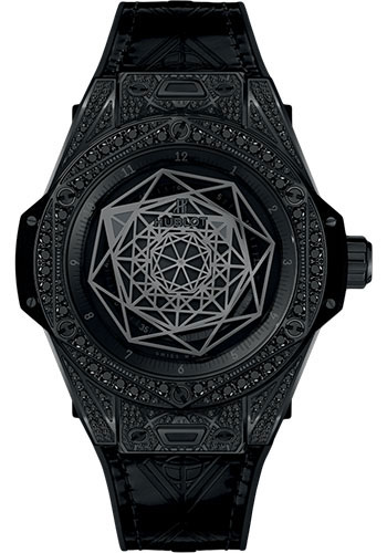 Hublot Big Bang Sang Bleu All Black Pavé Watch