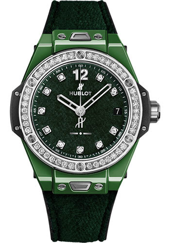 Hublot Big Bang One Click Italia Independent Dark Green Velvet Limited Edition of 100 Watch