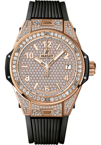 Hublot Big Bang One Click King Gold Full Pavé Watch