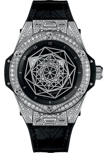 Hublot Big Bang Sang Bleu Steel Pavé Watch