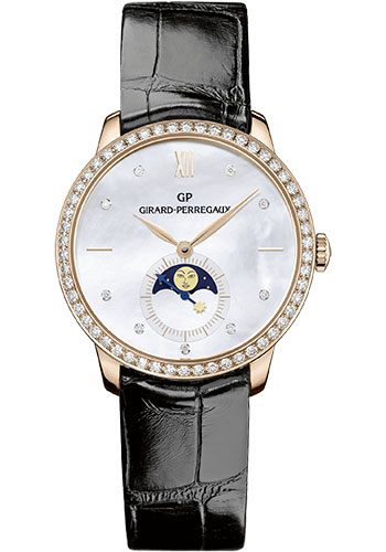 Girard-Perregaux 1966 Moon Phases Watch - Pink Gold Case