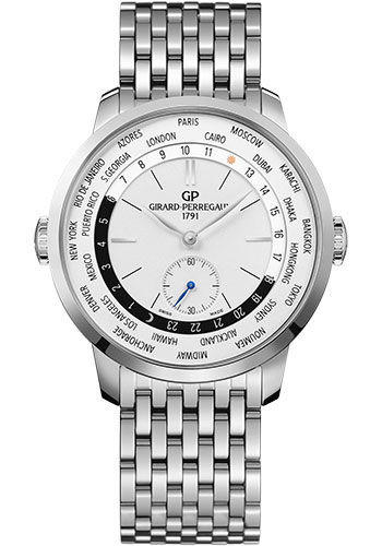 Girard-Perregaux 1966 WW.TC Watch - Steel Case - Bracelet