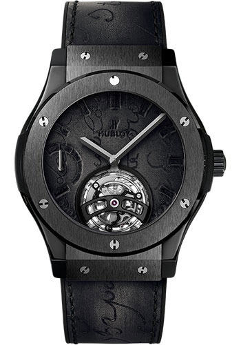 Hublot Classic Fusion Tourbillon Power Reserve 5 Days Berluti Scritto All Black Limited Edition of 20 Watch