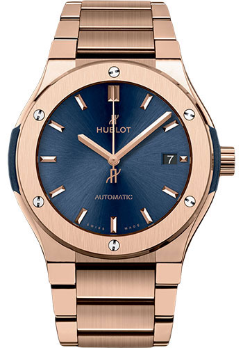 Hublot Classic Fusion Blue King Gold Bracelet Watch