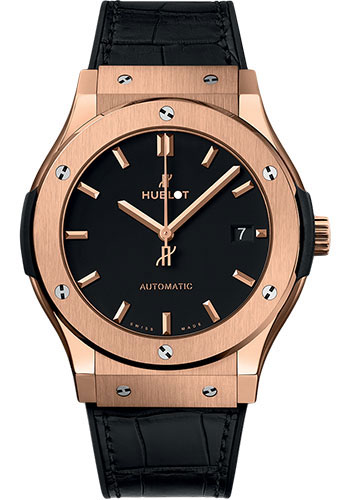 Hublot Classic Fusion King Gold Watch - 45 mm - Black Dial
