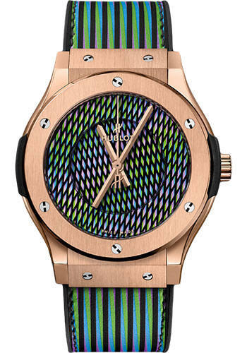 Hublot Classic Fusion Cruz Diez King Gold Watch - 45 mm - Cruz Diez Dial Limited Edition of 30