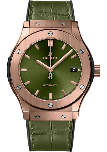 Hublot Classic Fusion King Gold Green Watch