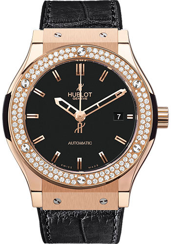 Hublot Classic Fusion Gold Diamonds Watch