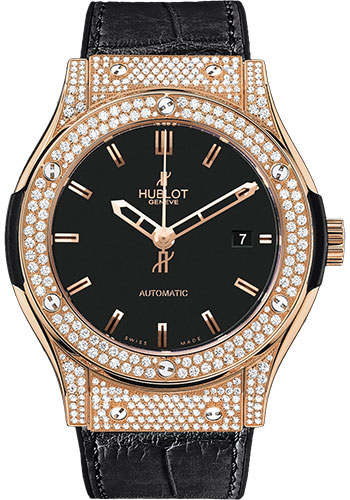 Hublot Classic Fusion Gold Diamonds Watch