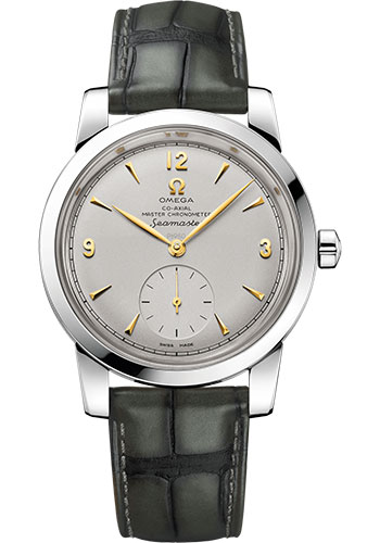 Omega Seamaster 1948 Co-Axial Master Chronometer Small Seconds Limited Edition of 70 Watch - 38 mm Platinum Case - Domed Platinum Dial - Hunter Green Leather Strap