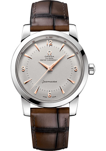 Omega Seamaster 1948 Co-Axial Master Chronometer Limited Edition of 70 Watch - 38 mm Platinum Case - Domed Platinum Dial - Brown Leather Strap
