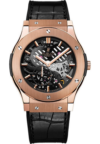 Hublot Classic Fusion Extra-Thin Skeleton King Gold Watch