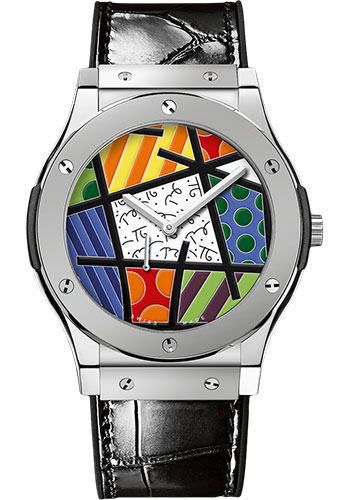 Hublot Classic Fusion Ultra-Thin Enamel Britto Platinum Limited Edition of 30 Watch