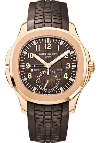 Patek Philippe Mens Aquanaut Travel Time Watch