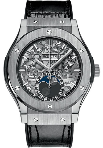 Hublot Classic Fusion Aerofusion Moonphase Titanium Watch
