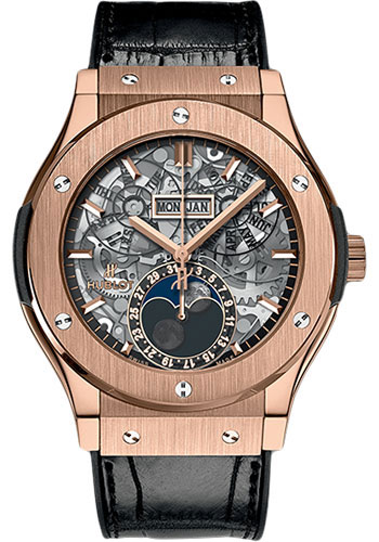 Hublot Classic Fusion Aerofusion Moonphase King Gold Watch