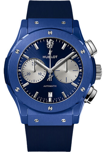 Hublot Classic Fusion Chronograph Chelsea Watch - 45 mm - Silver Counters And Blue Finished Dial Limited Edition of 100