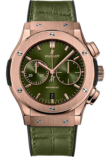 Hublot Classic Fusion Chronograph King Gold Green Watch