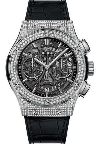 Hublot Classic Fusion Aerofusion Titanium Pavé Watch - 45 mm - Sapphire Dial