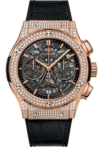 Hublot Classic Fusion Aerofusion King Gold Pavé Watch - 45 mm - Sapphire Dial