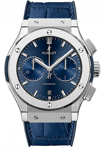 Hublot Classic Fusion Blue Chronograph Titanium Watch