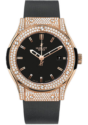 Hublot Classic Fusion Gold Pavé Watch