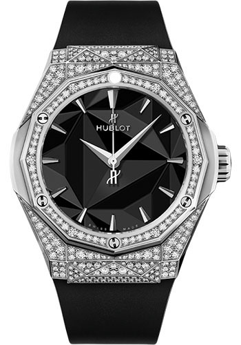 Hublot Classic Fusion Orlinski Titanium Pavé Watch - 40 mm - Black Dial
